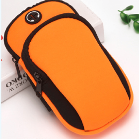 Universal 6.5'' Running Sport Armband Bag Waterproof Arm Bag Mobile Phone Bag Case Fitness Gym Arm Band For IPhone Samsung Huawe - Orange