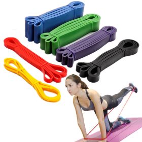 Elastic Resistance Band; Exercise Expander Stretch Fitness Rubber Band; Pull Up Assist Bands For Training Pilates Home Gym Workout - Green