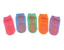 6 Pairs Adult Non-Skid Socks for Yoga Pilates Ballet Colorful Comfy Slipper Socks - Default