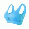 Women Yoga Underwear Padded Crop Tops Underwear Gym Top Yoga Sport Bra Breathable Fitness Running Vest Yoga Bras Sports Type - Blue - 4XL