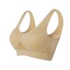 Women Yoga Underwear Padded Crop Tops Underwear Gym Top Yoga Sport Bra Breathable Fitness Running Vest Yoga Bras Sports Type - Beige - 3XL