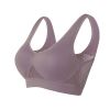 Women Yoga Underwear Padded Crop Tops Underwear Gym Top Yoga Sport Bra Breathable Fitness Running Vest Yoga Bras Sports Type - coffee - M