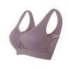 Women Yoga Underwear Padded Crop Tops Underwear Gym Top Yoga Sport Bra Breathable Fitness Running Vest Yoga Bras Sports Type - coffee - L