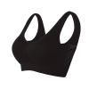 Women Yoga Underwear Padded Crop Tops Underwear Gym Top Yoga Sport Bra Breathable Fitness Running Vest Yoga Bras Sports Type - Black - 6XL