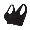 Women Yoga Underwear Padded Crop Tops Underwear Gym Top Yoga Sport Bra Breathable Fitness Running Vest Yoga Bras Sports Type - Black - 4XL