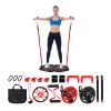 Home Gym Portable 34 Inch Push Up Board - Black & Red - Weights Accessories