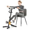 Foldable Exercise Bikes Pedal Exerciser for Seniors - Black & Yellow - Pedal Exerciser