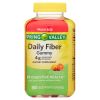 Spring Valley Digestive Health Fiber Supplement Gummies, Orange Lemon Strawberry, 150 Count - Spring Valley