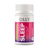 OLLY Extra Strength Sleep Fast Dissolves Supplement, 5mg Melatonin, Lemon Balm, Vegan, Strawberry, 30 Count - OLLY