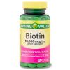 Spring Valley Biotin Softgels;  Dietary Supplement;  10; 000 mcg;  120 Count - Spring Valley