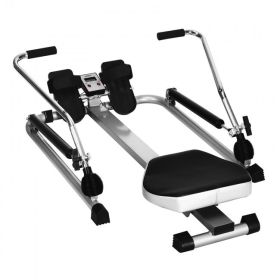 Adjustable Double Hydraulic Resistance Rowing Exercise  Fitness Machine - As the pictures shown - Exercise & Fitness