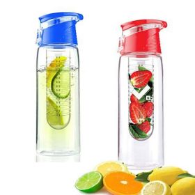 Fruit Cola Bottle a Fruit Infuser Drink Bottle - Black