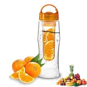 Fruitzola JAMMER Fruit Infuser Water Bottle In 5 Colors - Orange