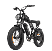 Off-road Electric Bike 1000W 20ah Black - BLACK