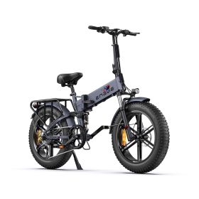 Engwe Engine Pro (Upgraded Version) 1000W(PEAK) Fat E-Bike 16Ah 25KM/H 120KM - Gray