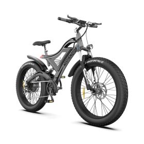 (Do Not Sell on Amazon) AOSTIRMOTOR 26" 750W Electric Bike Fat Tire 48V 15AH Removable Lithium Battery for Adults RT - as pic