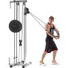 Lat Pulldown Machine Home Gym Fitness Silver - as picture