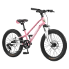 AB03-24 inch Youth Bike Kids Bike for Boys and Girls with Suspension Fork, 7-Speed Drivetrain, Multiple Colors. - Pink