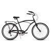 HARMI  Adult Beach Cruiser Bike,7 Speed Bicycles, Multiple Colors,26" Inch Wheels, for Men and Women - Black