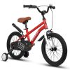 A16114 Kids Bike 16 inch for Boys & Girls with Training Wheels, Freestyle Kids' Bicycle with fender. - Red