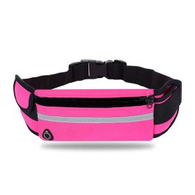 Velocity Water-Resistant Sports Running Belt and Fanny Pack for Outdoor Sports - Rose Red