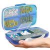 Pill Organizer Airtight Pill Box Blue Large Pill Dispenser for Home and Travel - Bexeen