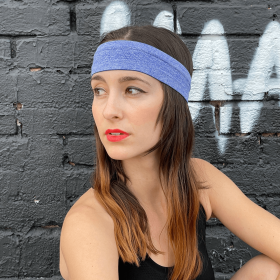 Cardio Sport and Fitness Sweat-Wicking Headband - Blue