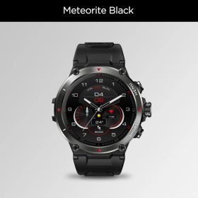 Zeblaze Stratos 2 GPS Smart Watch AMOLED Display 24h Health Monitor 5 ATM Long Battery Life Smartwatch for Men - Black