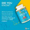 Qunol Mini Omega-3 Fish Oil Supplement (180 count) Heart Health Support with 1000mg Wild Caught Omega-3 Fatty Acids (Including EPA & DHA) - Qunol