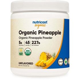 Nutricost Organic Pineapple Powder (8 oz) - USDA Certified Organic, Freeze Dried, Gluten Free Supplement - eSupplements, llc