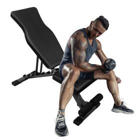 Weight Bench for Full Body Workout, Adjustable Strength Training Sit-up Chair, Multi-Purpose Foldable incline/decline Bench - as Pic