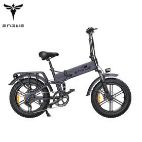 ENGWE ENGINE Pro 48V16Ah Fat Tire 750W Electric Bike Hydraulic Oil Brake Mountain Electric Bicycle  - GREY - 750W 76AH