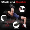 Weight Bench for Full Body Workout, Adjustable Strength Training Sit-up Chair, Multi-Purpose Foldable incline/decline Bench - as Pic