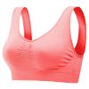 3 Pack Sport Bras For Women Seamless Wire free Bra Light Support Tank Tops For Fitness Workout Sports Yoga Sleep Wearing - PP_GY_MelonRed - S