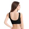 3 Pack Sport Bras For Women Seamless Wire free Bra Light Support Tank Tops For Fitness Workout Sports Yoga Sleep Wearing - BK_BK_BK - M