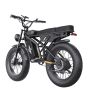 GT02 Pro Fat Tires Off Road Electric Bike 1400W Powerful Motor 7 Speed Gears Black Version - Black