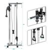 Lat Pulldown Machine Home Gym Fitness Silver - as picture