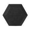 20lb Coated Rubber Hex Dumbbell, Pair - Black 20lb pair