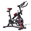 Household Adjustable Indoor Exercise Cycling Bike Trainer with Electronic Meter - as show