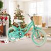 14" Kid's Bike with Training Wheels and Adjustable Handlebar Seat - Green