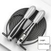 1pc Gym Fitness Smart Jump Rope With LCD Screen Counting Speed Skipping 2.8 M / 9.18ft - Black - Skipping Rope