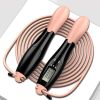 1pc Gym Fitness Smart Jump Rope With LCD Screen Counting Speed Skipping 2.8 M / 9.18ft - Pink - Skipping Rope