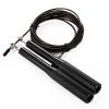 1pc Black PVC Adjustable Tangle-Free Jump Rope Aluminum For Men And Women Fitness Sports; Home Workout - Black