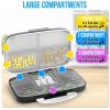 Airtight Pill Organizer Box Large Pill Dispenser for Home Travel 8 Compartment - Bexeen