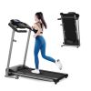 Foldable Electric Treadmill 2.5HP Motorized Running Machine with 12 Perset Programs 265LBS Weight Capacity Walking Jogging Treadmill - as pic