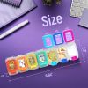 Weekly Medicine Pill Organizer Waterproof 7 Day Large Pill Box Daily Pill Case Waterproof - Bexeen