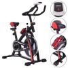 Household Adjustable Indoor Exercise Cycling Bike Trainer with Electronic Meter - as show