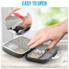 Airtight Pill Organizer Box Large Pill Dispenser for Home Travel 8 Compartment - Bexeen