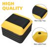 Height-Adjustable Step Aerobics Platform Fitness Equipment Stepper Trainer Exercise Step Platform with 4 Riser Yellow - as Pic