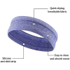 Cardio Sport and Fitness Sweat-Wicking Headband - Blue